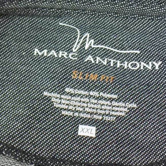 Marc Anthony Grey Long Sleeve Crew Neck Slim Fit Size XXL - Picture 4 of 6